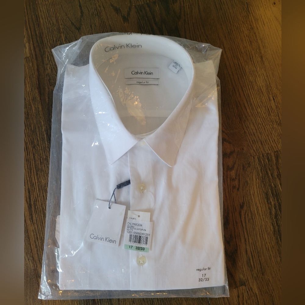 Calvin Klein button down white NWT